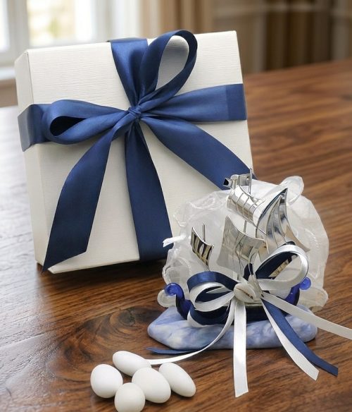 Bomboniera veliero per comunione