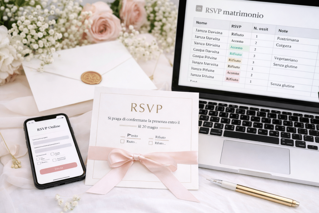 RSVP di matrimonio