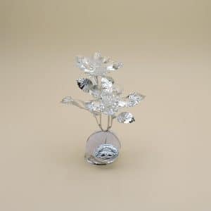 Regalo matrimonio con fiori in cristallo luminoso