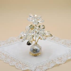 Regalo nozze d'oro con fiori