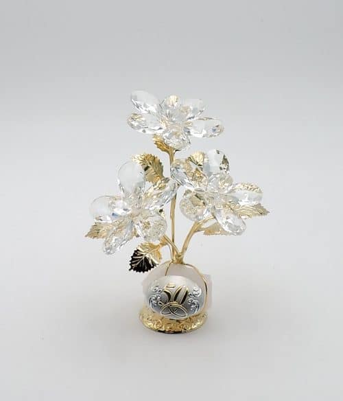 Regalo nozze d'oro con fiori artigianali