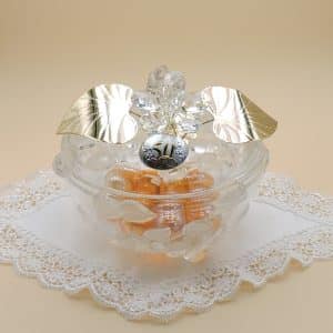 Regalo nozze d'oro porta cioccolatini