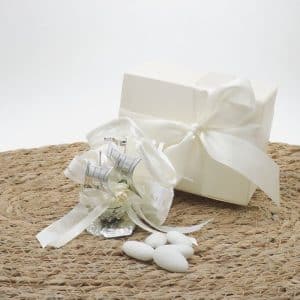 bomboniera comunione con veliero artigianale