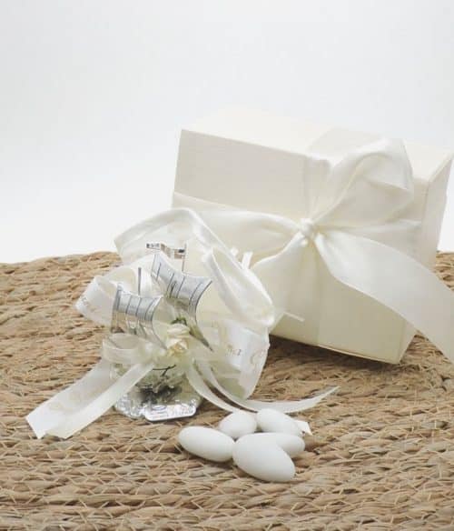 bomboniera comunione con veliero artigianale