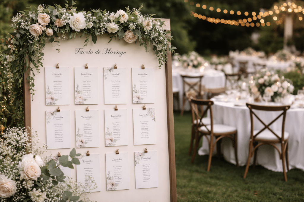 tableau de mariage