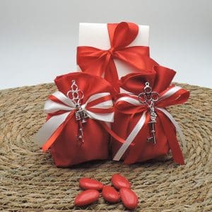 Bomboniera Laurea con chiave e charm personalizzato