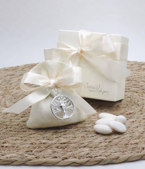 Bomboniera ciondolo comunione albero della vita