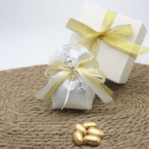 Bomboniera con chiave per 50 anni di matrimonio