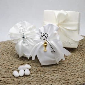 Bomboniera con chiave per Prima Comunione