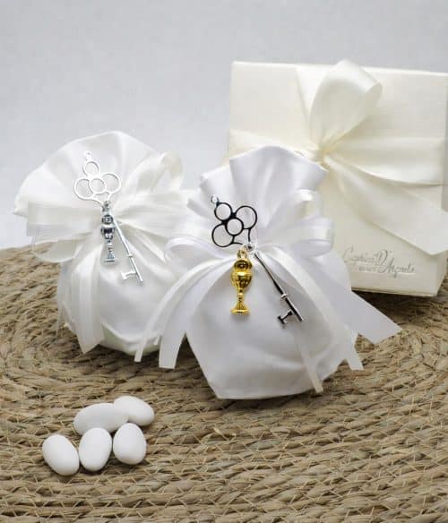 Bomboniera con chiave per Prima Comunione