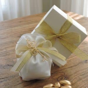 Bomboniera nozze d'oro con chiave