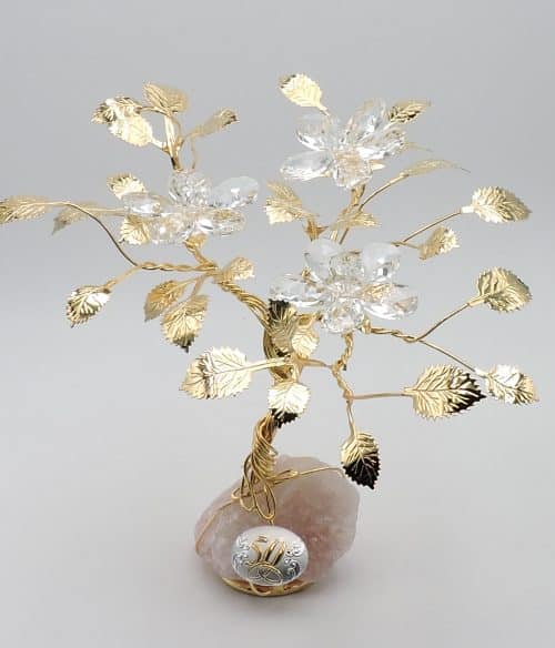 Albero decorativo per nozze d'oro