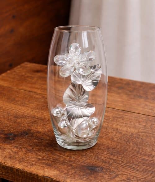 Regalo matrimonio con vaso in cristallo