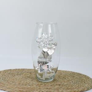 Vaso con cristallo per nozze di Diamante