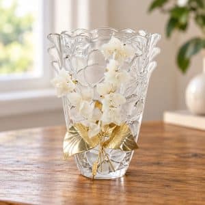 Vaso decorativo per nozze d'oro