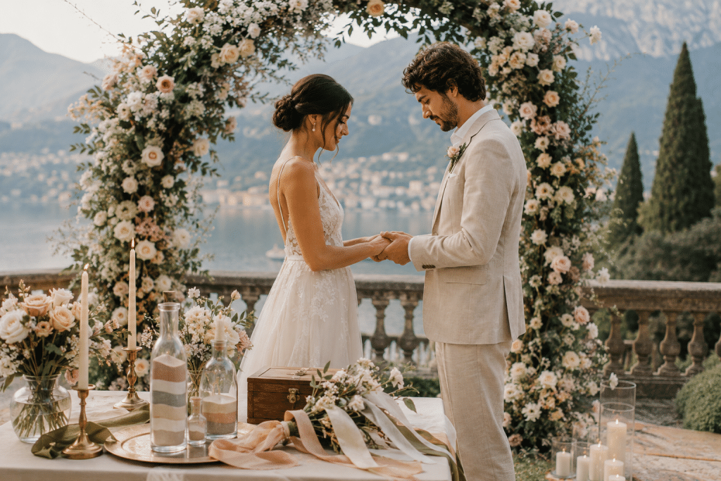 Cerimonia simbolica di matrimonio con rituali e idee