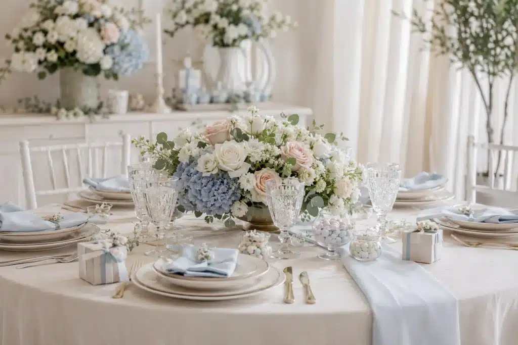 allestimento tavolo battesimo