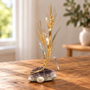 Spighe di grano in oro 24 carati